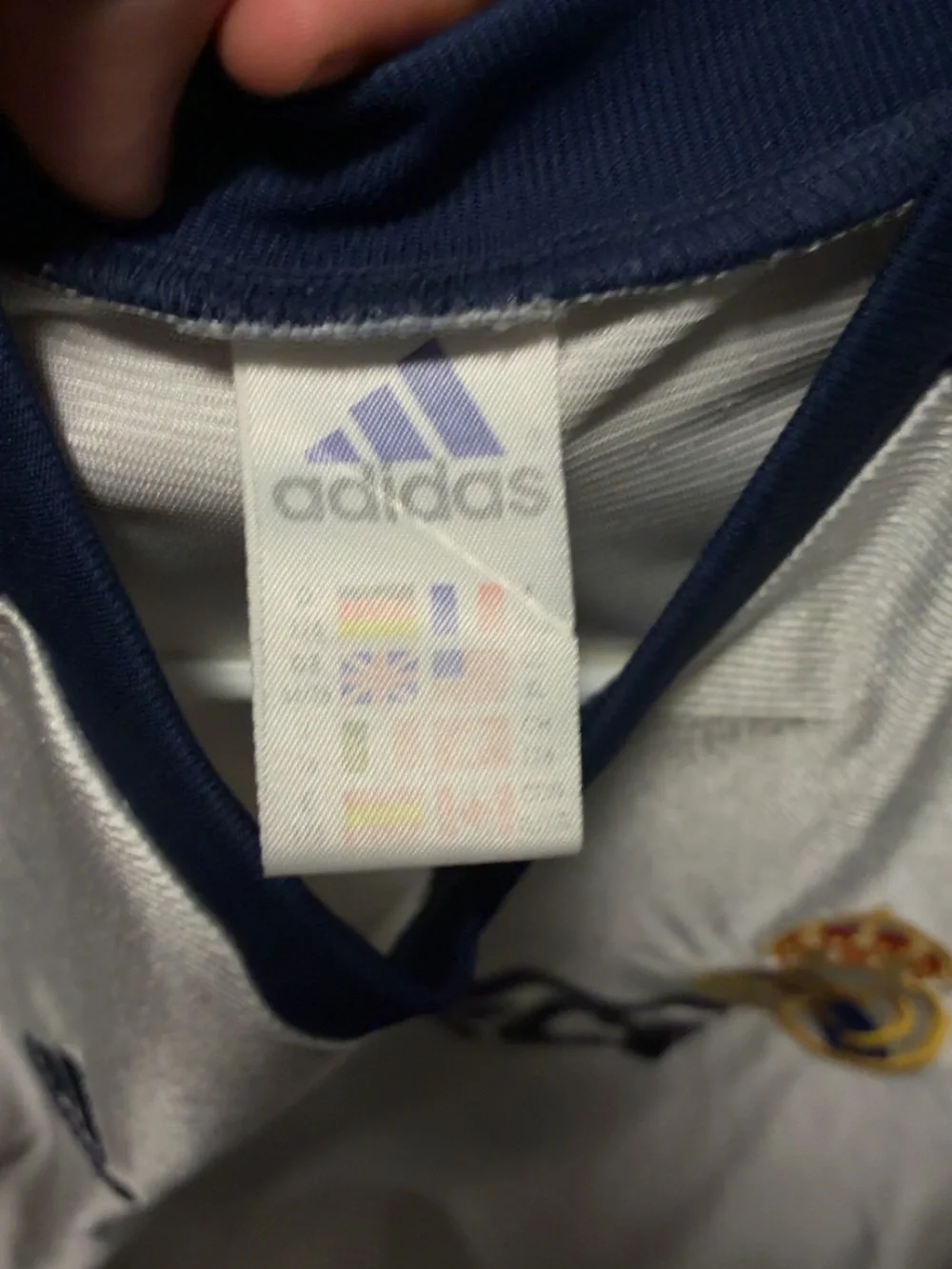 Vintage Real Madrid Luis Figo Adidas Teka Soccer Jersey Y2K 2000s Football Shirt